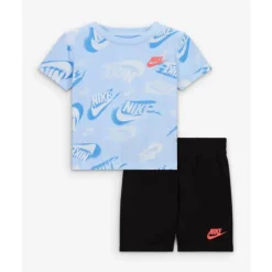 Nike Baby - Boy On The Move Printed Tee And French Terry Shorts Set