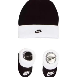 Nike Baby - Simple Swoosh Hat & Bootie Hosiery Black/White