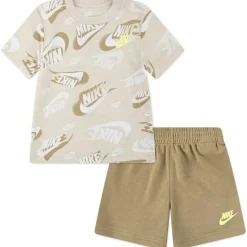 Nike Baby - Toddler On The Move Printed Tee And French Terry Shorts Set