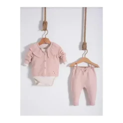 Nipperland - Baby Knitted Outfit Powder Pink