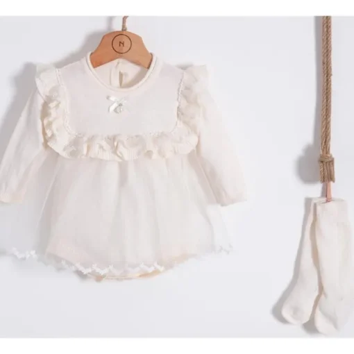 Nipperland - Baby Knitted Special Lace Cream