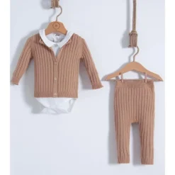 Nipperland - Conjunto de roupa de malha Stone Baby