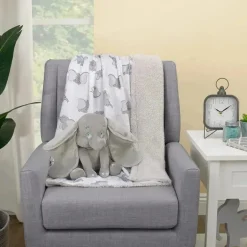 Nojo - Bichinho de pelúcia Disney Dumbo cinza super macio