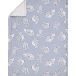 Nojo - Cobertor de bebê sherpa super macio Disney Dumbo Sweet Little Baby