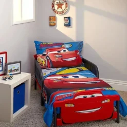 Nojo - Conjunto de cama infantil 4Pk Disney Cars Racing Team