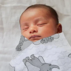 Nojo - Disney Dumbo Swaddles com chocalho de pelúcia