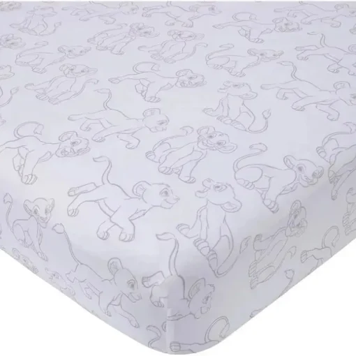 Nojo - Disney Lion King - Lençol de berço com ajuste Wild About You