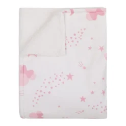 Nojo - Disney Minnie Mouse Twinkle Twinkle Minnie Pink And White Super Soft Baby Blanket