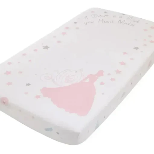 Nojo - Lençol de berço com elástico da Disney Princess Enchanting Dreams