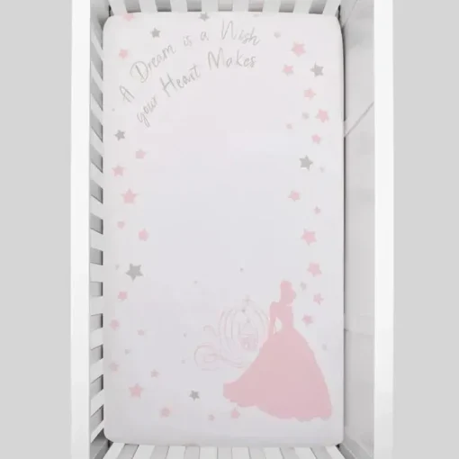 Nojo - Lençol de berço com elástico da Disney Princess Enchanting Dreams