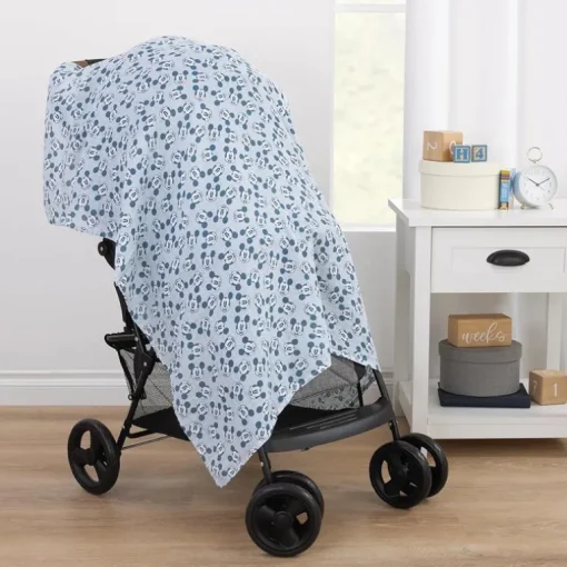 Nojo - Mickey 3 Pk Printed Muslin Swaddles