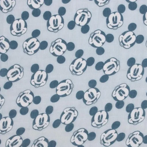 Nojo - Mickey 3 Pk Printed Muslin Swaddles