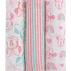 Nojo - Minnie 3 Pk Printed Muslin Swaddles