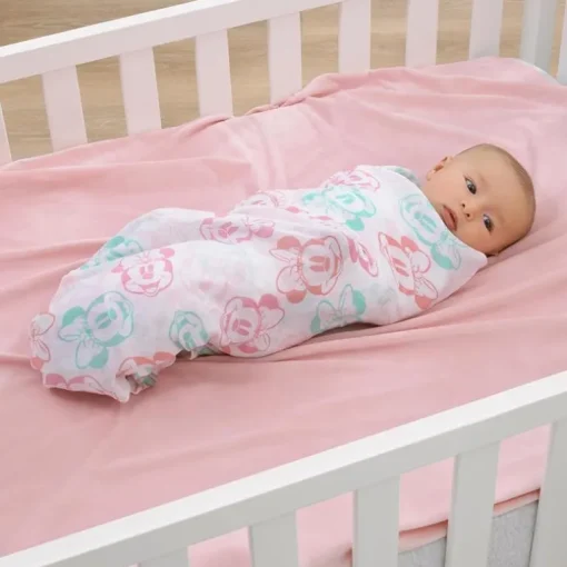 Nojo - Minnie 3 Pk Printed Muslin Swaddles