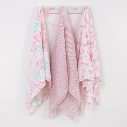 Nojo - Minnie 3 Pk Printed Muslin Swaddles