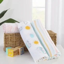 Nojo - Pooh 3 Pk Printed Muslin Swaddles