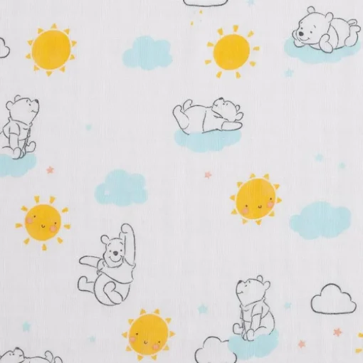 Nojo - Pooh 3 Pk Printed Muslin Swaddles