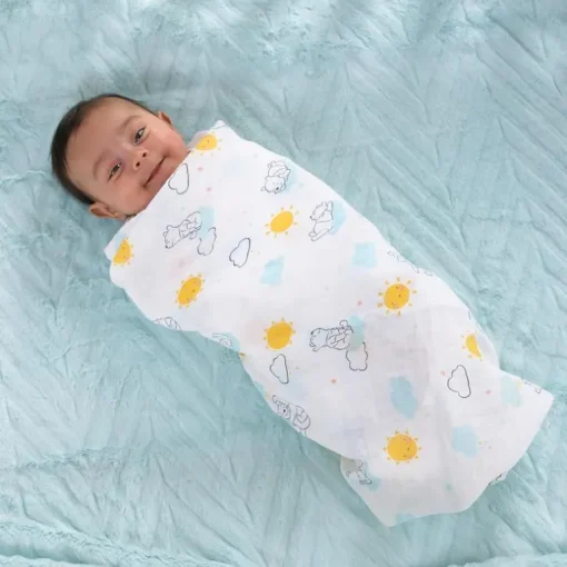 Nojo - Pooh 3 Pk Printed Muslin Swaddles