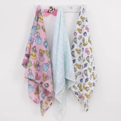 Nojo - Princess 3 Pk Printed Muslin Swaddles