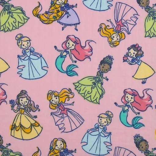 Nojo - Princess 3 Pk Printed Muslin Swaddles