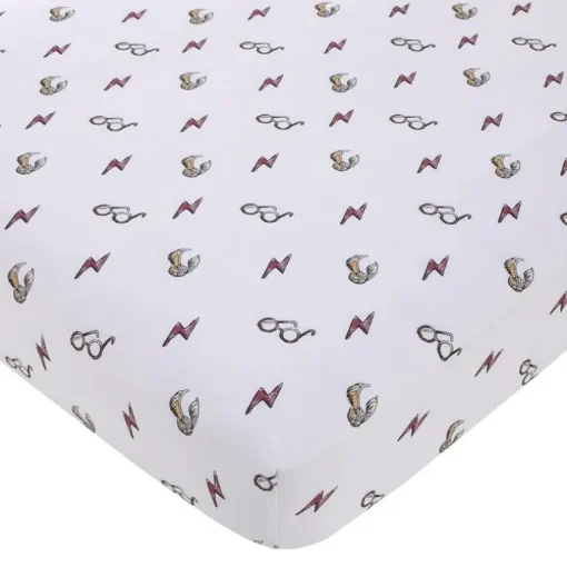 Nojo - Warner Brothers Harry Potter Lighting Bolt Crib Sheet