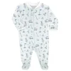 Noomie - Baby Boy Let's Golf Zipper Footie, Azul