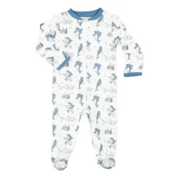 Noomie - Baby Boy Zipper Foote Surfing Sharks
