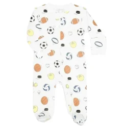 Noomie - Baby Boy Zipper Footie Sports