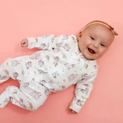 Noomie - Baby Unicorn World Zipper Footie