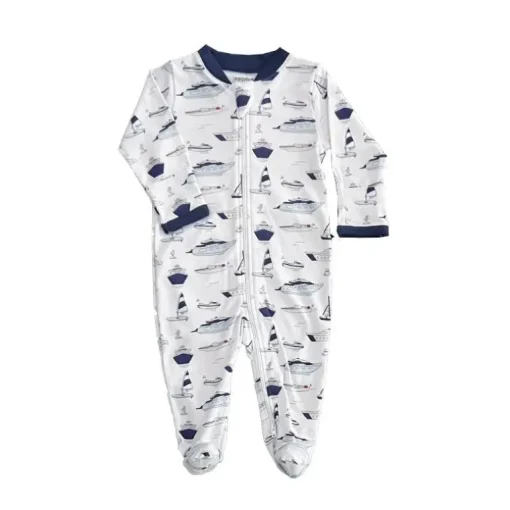 Noomie - Baby Yachts Zipper Footie