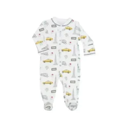 Noomie - Bebê Neutro Zipper Footie Nova York
