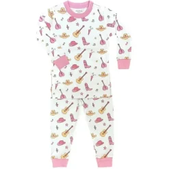 Noomie – Conjunto de pijama de manga comprida com música country para bebês