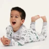 Noomie - Conjunto de pijama de manga comprida dinossauros