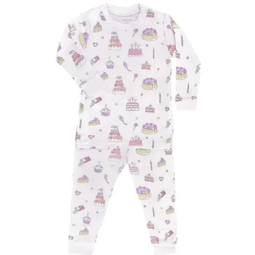 Noomie – Conjunto de pijama de manga comprida para confeitaria para bebês