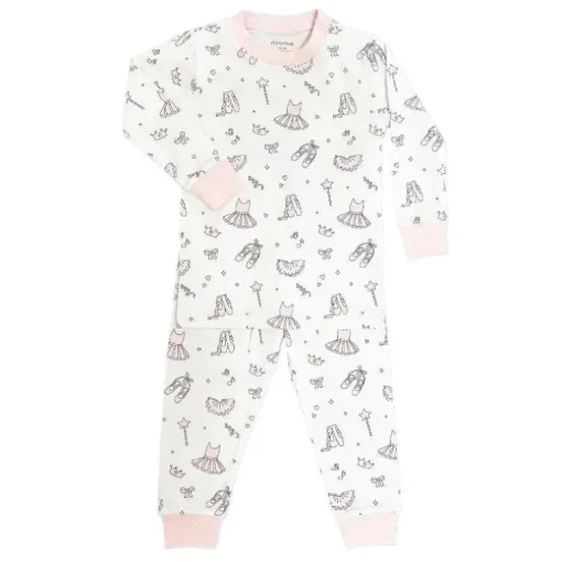 Noomie - Conjunto de pijama de manga comprida bailarina