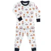 Noomie – Conjunto de pijama de manga comprida para quadra de basquete para bebês