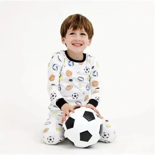 Noomie - conjunto de pijama 2pk para bebê menino, esportes