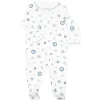 Noomie - Menino Zipper Footie Evil Eye
