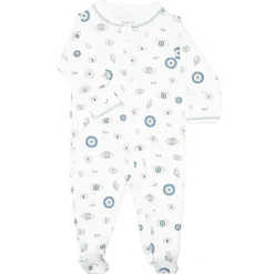 Noomie - Menino Zipper Footie Evil Eye