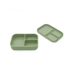 Nouka - Caixa de lanche pequena com vedação de silicone, folha