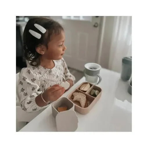Nouka - Caixa de lanche pequena com vedação de silicone, folha