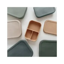 Nouka - Caixa de lanche pequena com vedação de silicone, folha