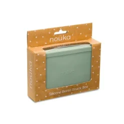 Nouka - Caixa de lanche pequena com vedação de silicone, folha