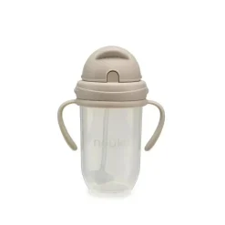 Nouka - Copo de canudo com peso antiderramamento de 9 oz, areia macia