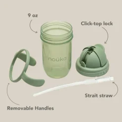 Nouka - Straight Straw Cup, Soft Sand