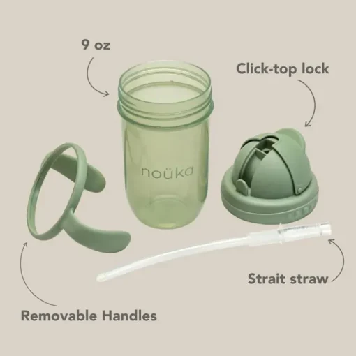 Nouka - Straight Straw Cup, Soft Sand