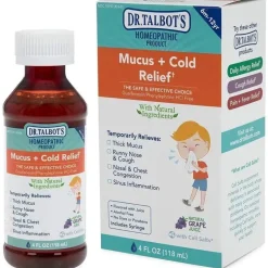 Nuby - 4 Oz Homeopathic Dr Talbots Mucus And Cold Relief