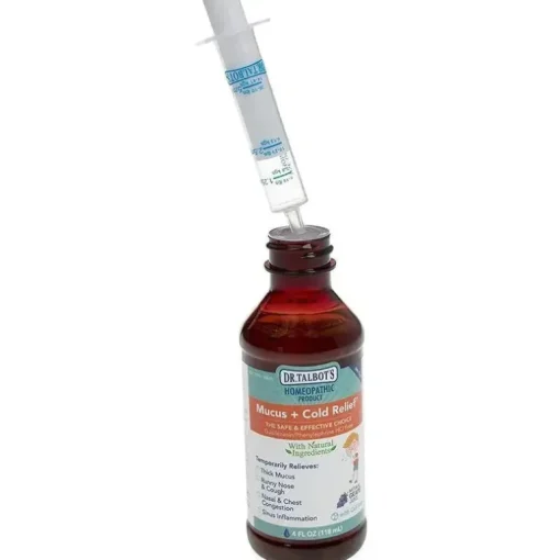 Nuby - 4 Oz Homeopathic Dr Talbots Mucus And Cold Relief