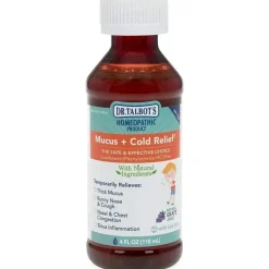 Nuby - 4 Oz Homeopathic Dr Talbots Mucus And Cold Relief
