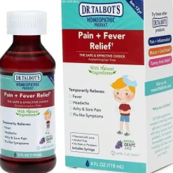 Nuby - 4 Oz homeopático Dr Talbots dor e alívio da febre